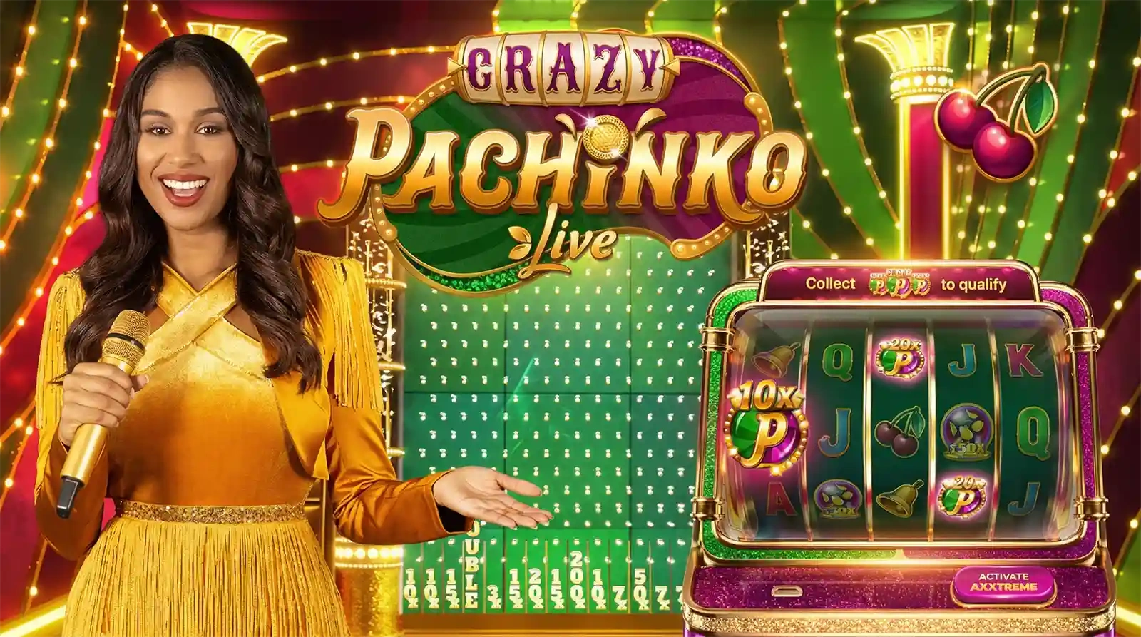 Crazy Pachinko Live game screen